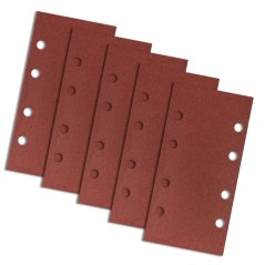 Brusilni papir z velcro 93 x 185 mm, K240, 5 kosov, z luknjami 55H742