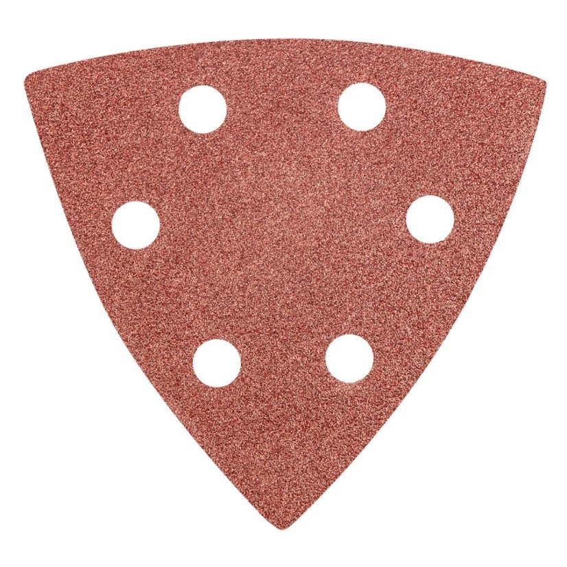 Delta brusni papir s čičkom 93 x 93 mm K 80, 5 kom., s rupama 55H765
