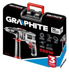 Burghiu cu impact, 550 W, mandrină 13 mm 58G725