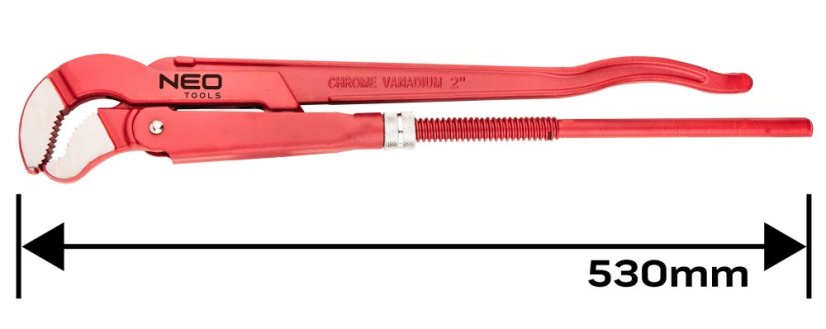 Cheie pentru țevi tip "S", 530 mm, 2,0" 02-422