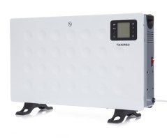 Elektrický konvektorový ohrievač 2000 W, diaľkové ovládanie, LCD časovač, biela farba TA941W