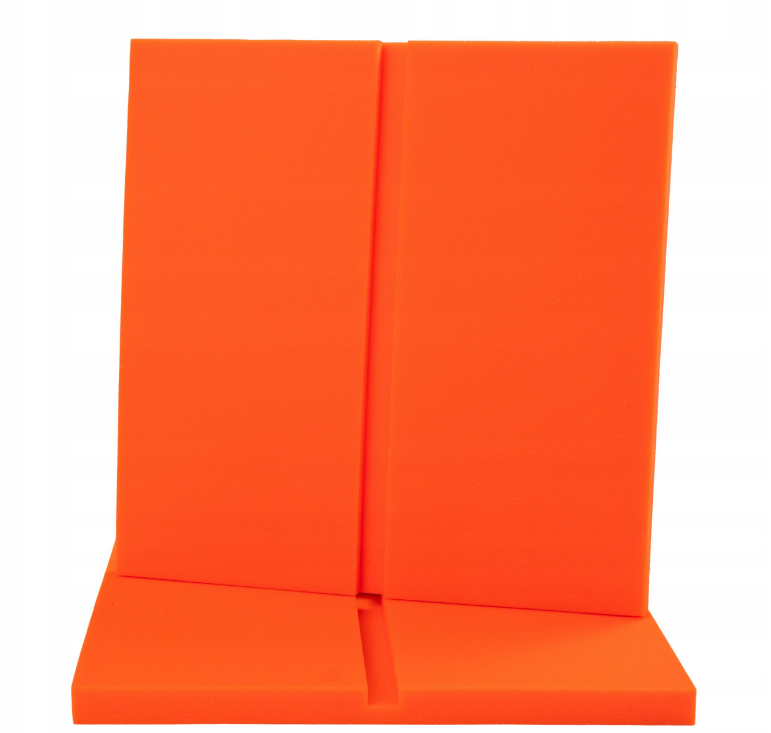 Akustický panel Obdélníky 50x50cm, tloušťka 3cm, oranžový