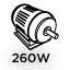Orbitális csiszoló 260W, lapát 90 x 187 mm 59G326
