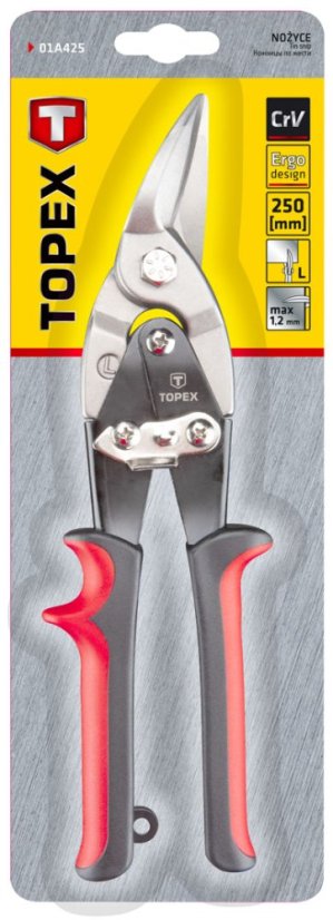 Nožnice na plech 250 mm, lavé 01A425