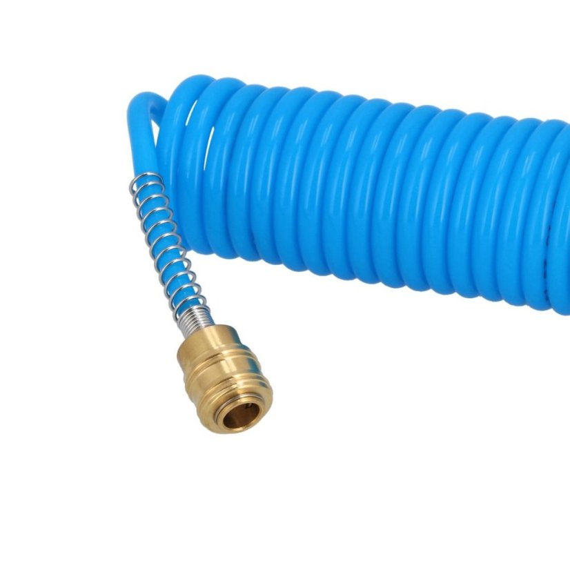 Furtun pneumatic spiralat PU cu 15 m fi 8 x 5 mm fitinguri 4304207