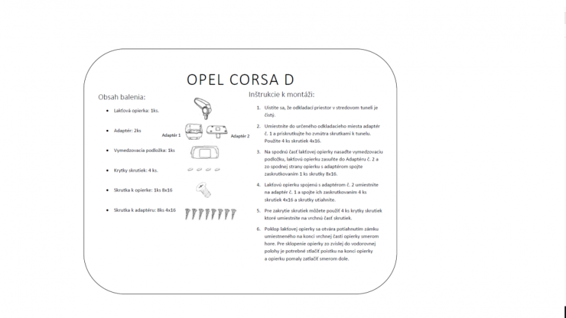 Cotieră Opel CORSA D, husă textilă, neagră