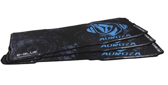 Mouse pad, Auroza XL, 80x30cm, negru-albastru