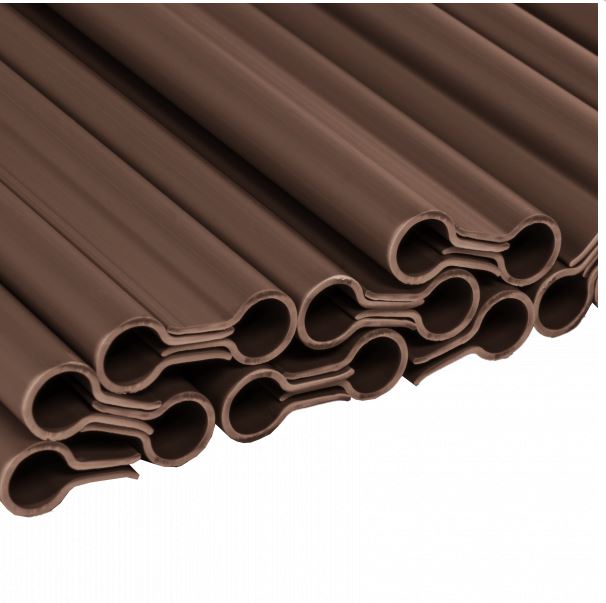 Rögzítők a kerítés árnyékoló szalaghoz 19 cm, brown, 20 darab