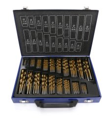 Burghie din titan, burghie HSS-TIN, set de 170 buc. TA1313