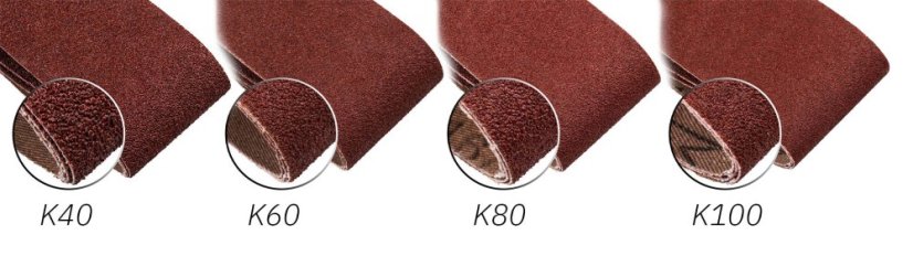 Csiszolószalag 75x457 mm, K40, 3db 55H787