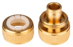 Tömlőhosszabbító 1/2", sárgaréz 15-736