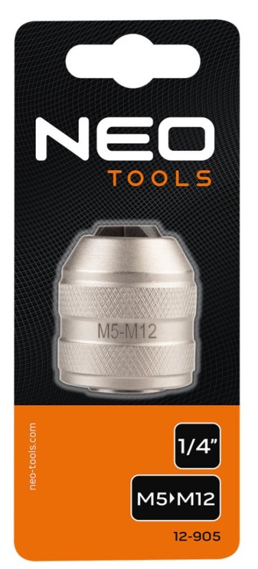 Adapter für Gewindebohrer, 1/4" DR M5-M12 12-905