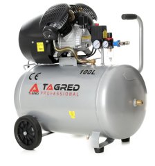 Olejový kompresor 3500W 100L 230V 2 piesty, separátor, TA361