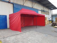 Nožnicový stan 3x6 červený SQ