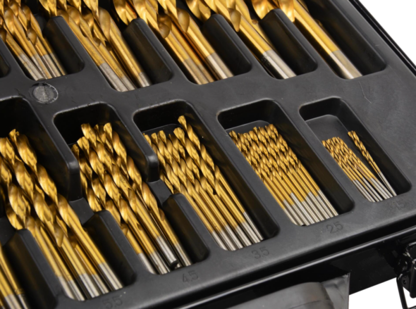 Satz HSS-Metall-Bohrer 170 Stück beschichtet mit Titan