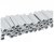 Belátásgátló szalag rögzítő klipsz 4,75 cm, light grey, 40 db