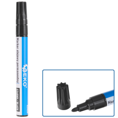 Водоустойчив маслен маркер - черен кръгъл G29026