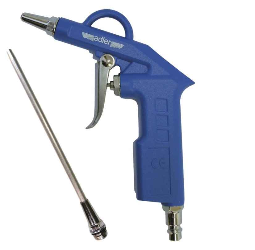 Ausblaspistole mit langer Düse 15cm