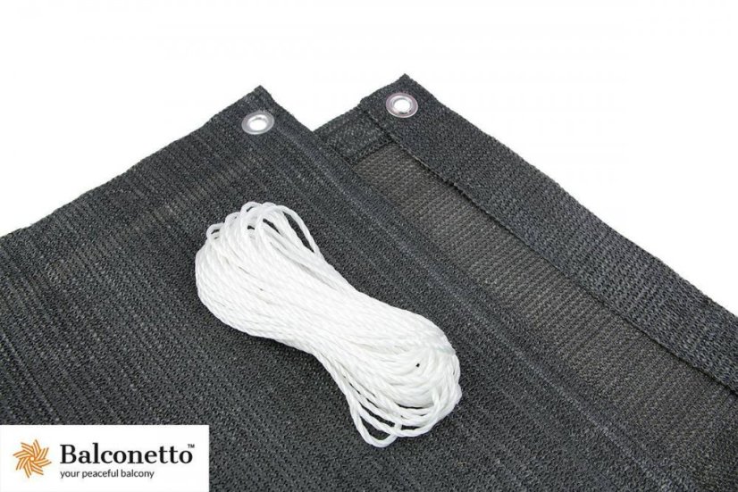 Erkély paraván 1x5m 90% Balcone Dark Grey