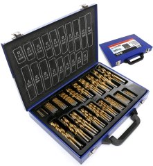 Burghie din titan, burghie HSS-TIN, set de 170 buc. TA1313