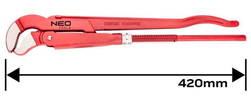 Cheie pentru țevi tip "S", 420 mm, 1,5" 02-421
