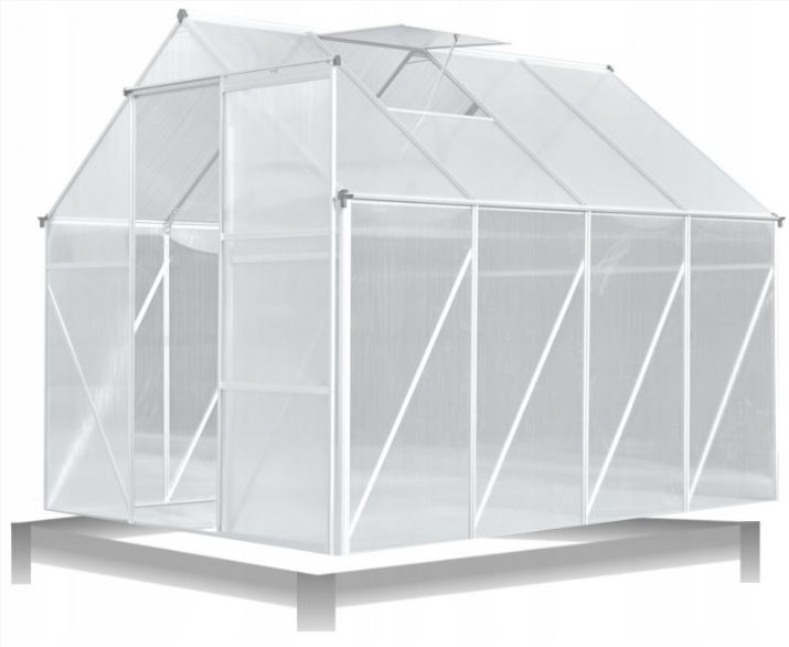 Polykarbonátový skleník 2,5x1,9x1,95m