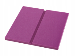 Akustický panel Obdélníky 50x50cm, tloušťka 3cm, fialový