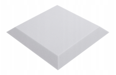 Akustický panel trapéz 50x50cm, tloušťka 5cm, světle šedý