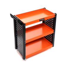 Műhelykocsi 3 polccal Black/Orange KD365