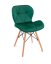 Bársony étkezőszék zöld SMARAGD