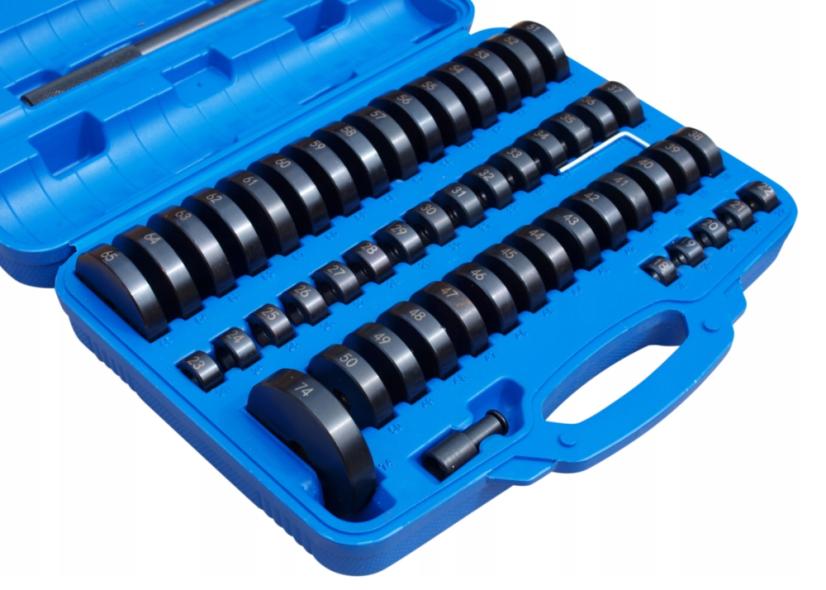 Adapter zum Auspressen von Lagern, Buchsen und Stiften 18-74mm 52St.