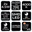 Akkumulátoros műhelylámpa 2x350 lm SMD 99-047