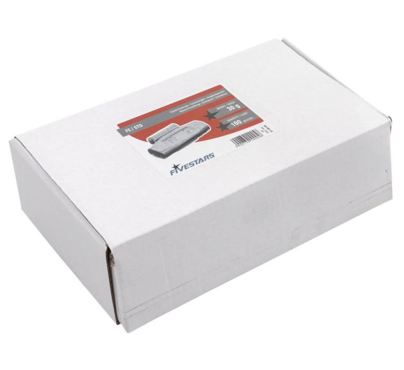 Centírozó acél súly pléh felnire - 30g/100db