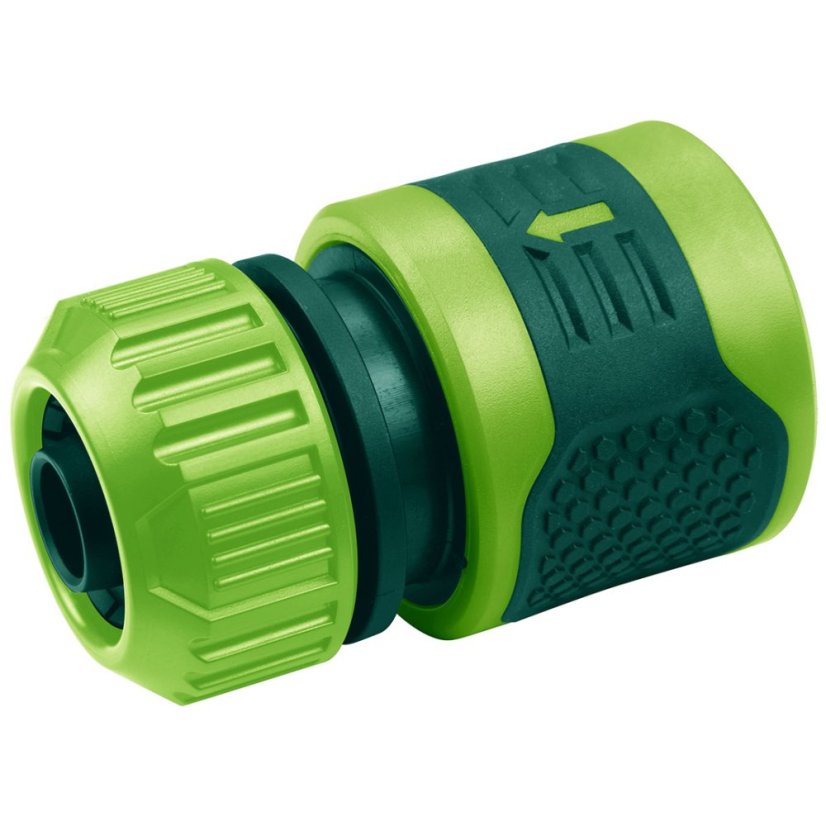 Durchflussverbinder 1/2"-5/8", aus zwei Materialien, 30 Stück, Displaybox 15G730-30