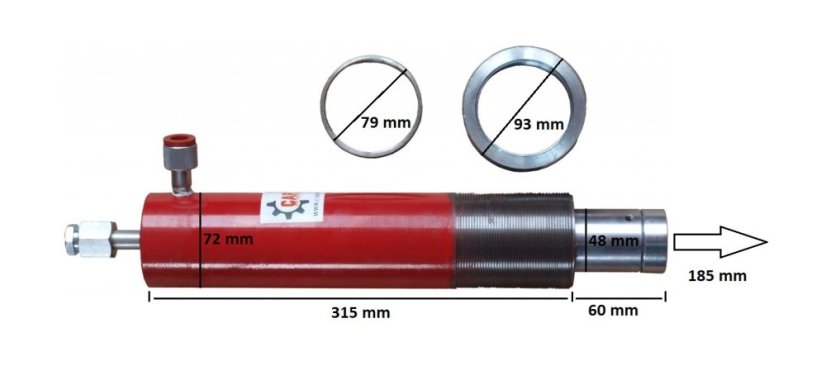 Hydraulikpresse 20T - hydraulisch-pneumatische Pumpe