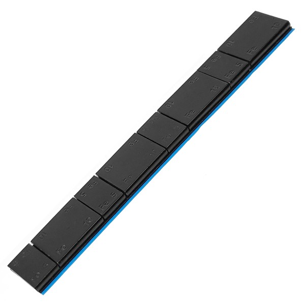 Samolepicí závaží Edgy Slim 60g pasek (5g/10g) 50ks Black