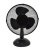 Namizni ventilator 27cm 25W Črn