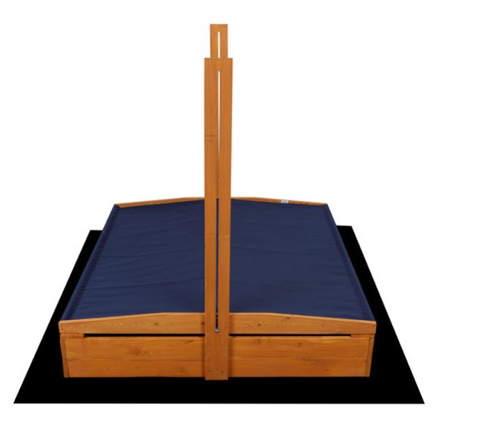 120 cm-es homokozó 120 cm-es padokkal és impregnált tetővel + ponyva + agrotextília