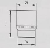 Nastavek 1/2" 17mm dolgi YT-1230