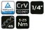 Cheie dinamometrică 1/4", 5 - 25 Nm 08-822