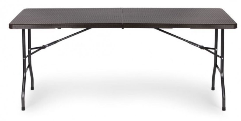 Catering készlet asztal + 2 pad 180cm Brown Rattan