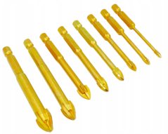 Vrtalniki za ploščice in steklo 8 kosov 3, 4, 5, 6, 7, 8, 10, 12 mm