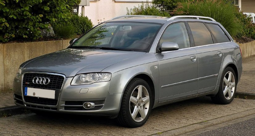 AUDI A4 (B6, B7) naslon za ruku, plastični adapter, crna, ekokoža s bijelim šavovima