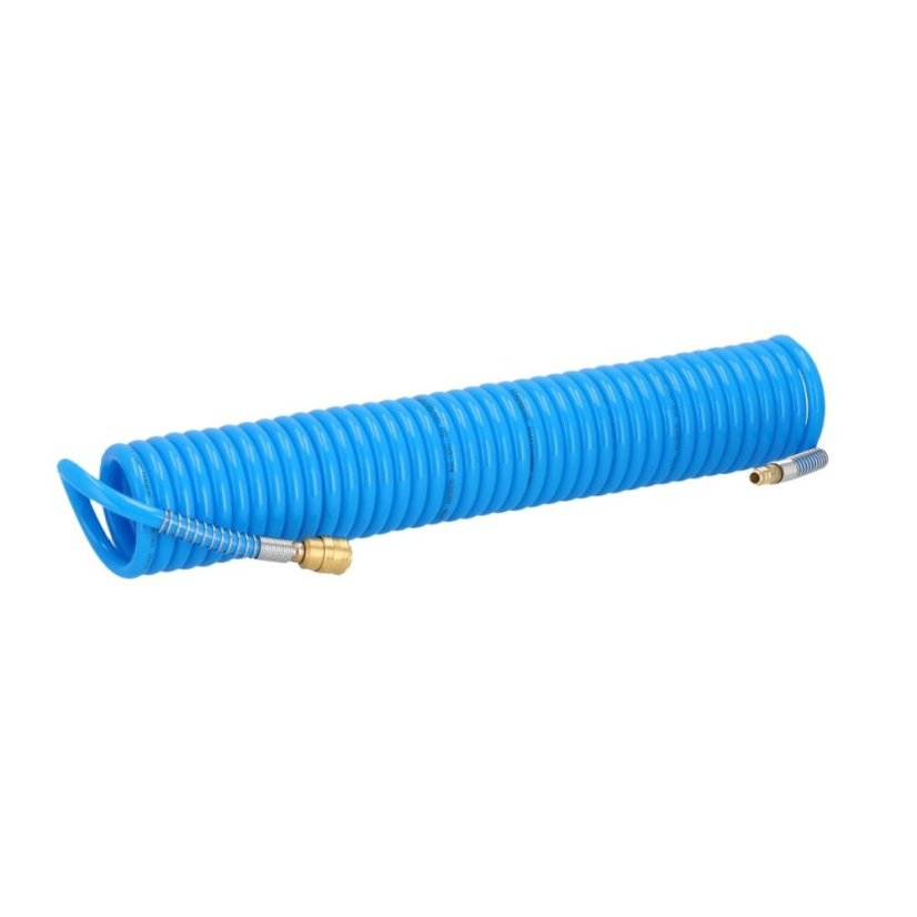 Furtun pneumatic spiralat PU cu fitinguri 10 m x 12 x 8 mm 4304210