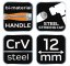 Sekáč 12 mm, CRV, 2-složková rukojeť 37-912