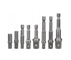 Fúró adapter készlet 8db 1/2" 1/4" 3/8" FT