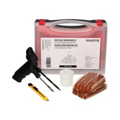 Reifenreparaturset im Transportkoffer (102 mm Schnüre, Einführwerkzeug, Applikator, Messer, Schmiermittel)