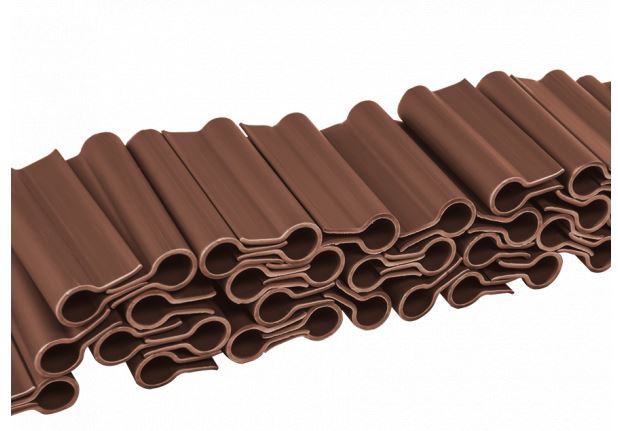 Upevňovací spony k těsnícímu pásu 4,75 cm, brown, 40 ks