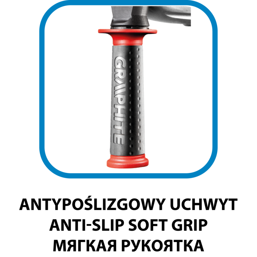 Bohrhammer 800 W SDS+, mit Koffer 58G538