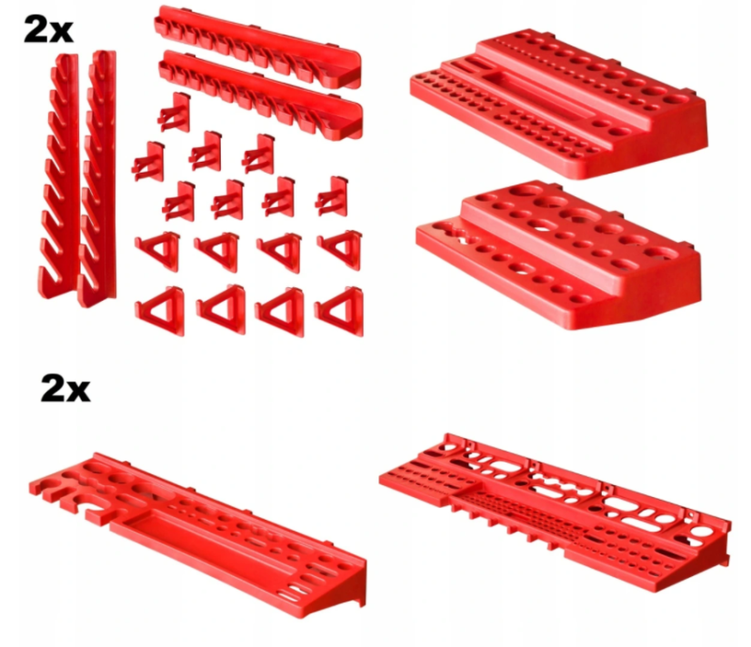 Stena na náradie 172x78cm + 78 boxov